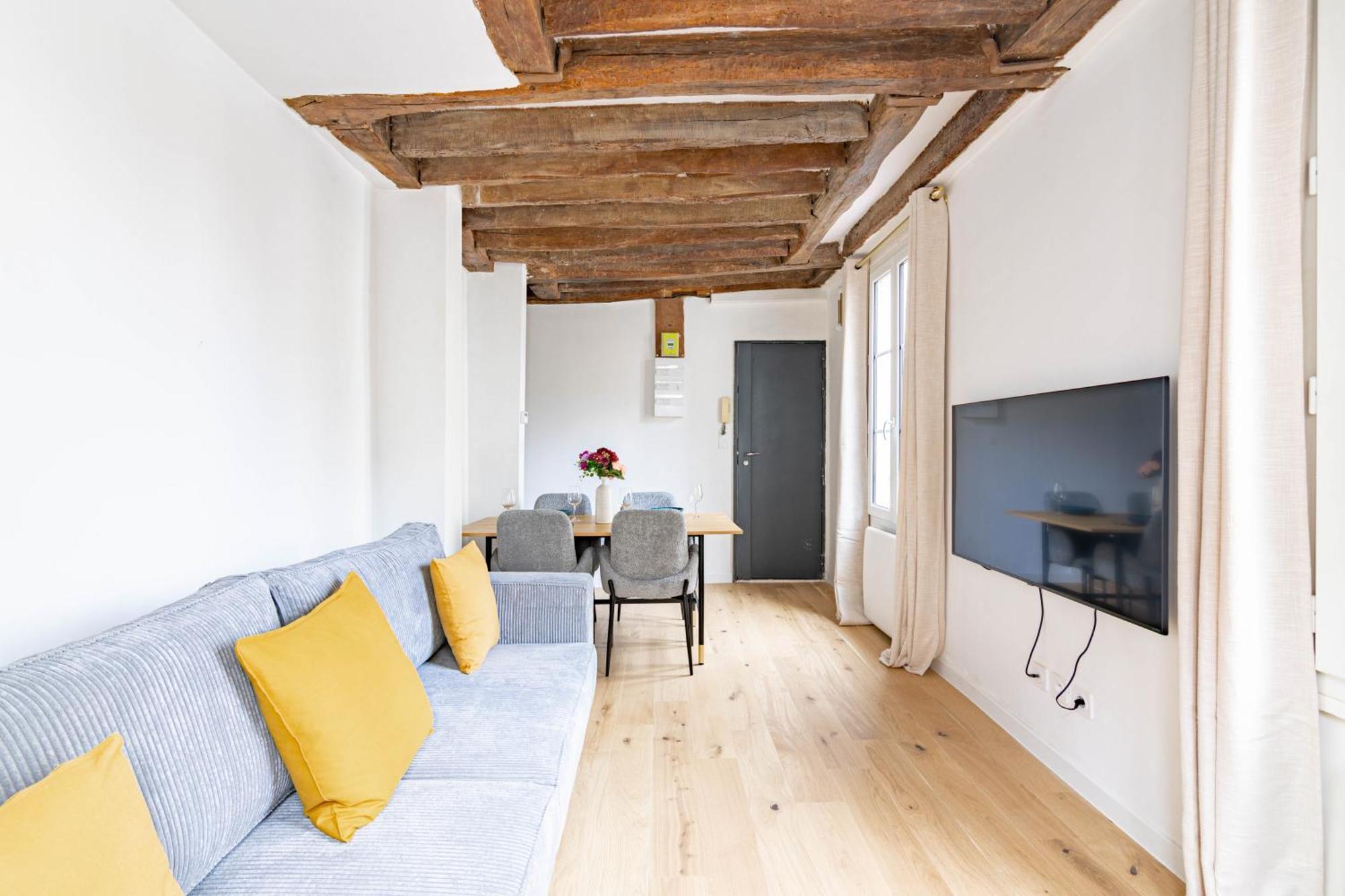 Appartement Quartier Fontaine Chatelet Les Halles Free Netflix Париж Екстериор снимка