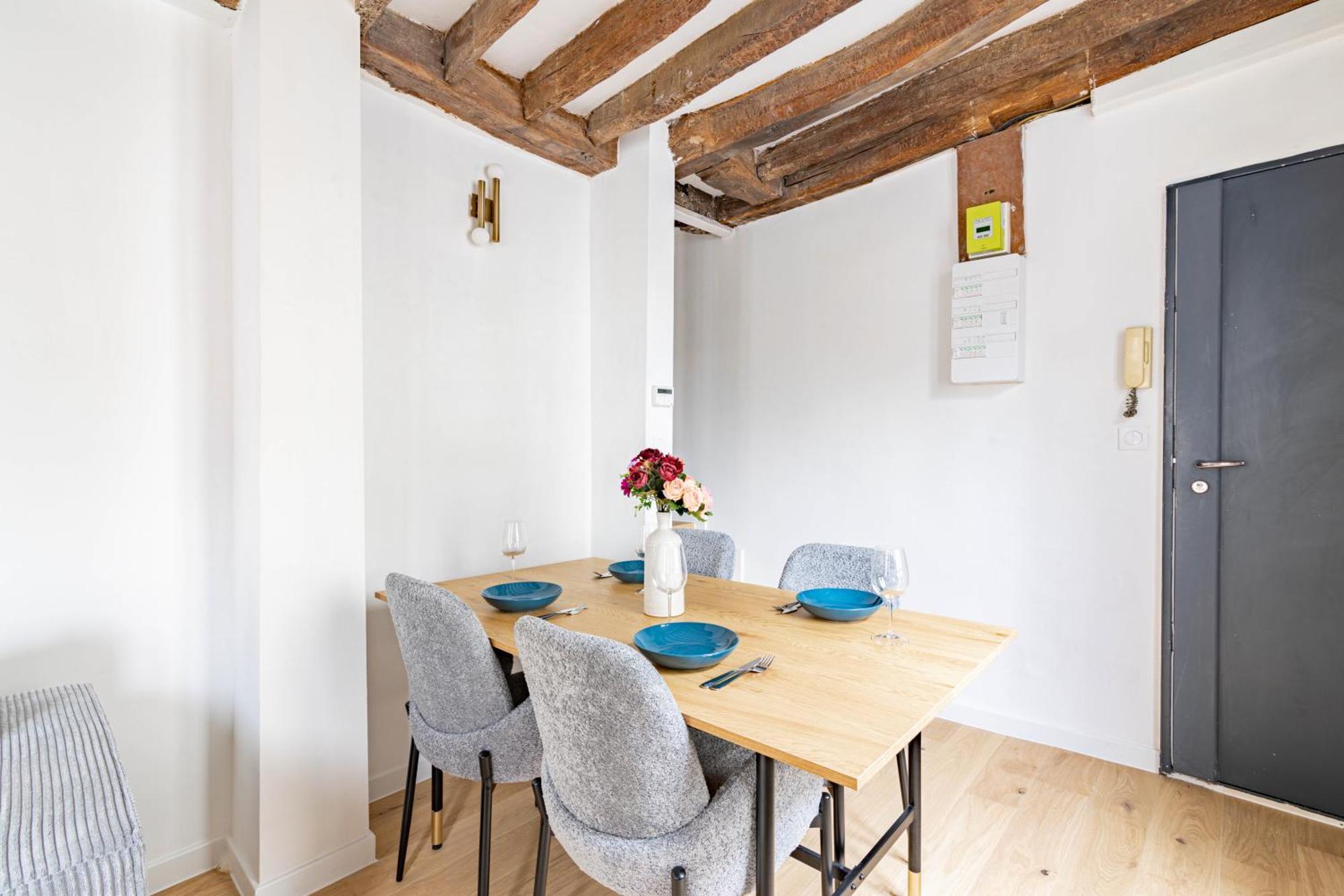 Appartement Quartier Fontaine Chatelet Les Halles Free Netflix Париж Екстериор снимка